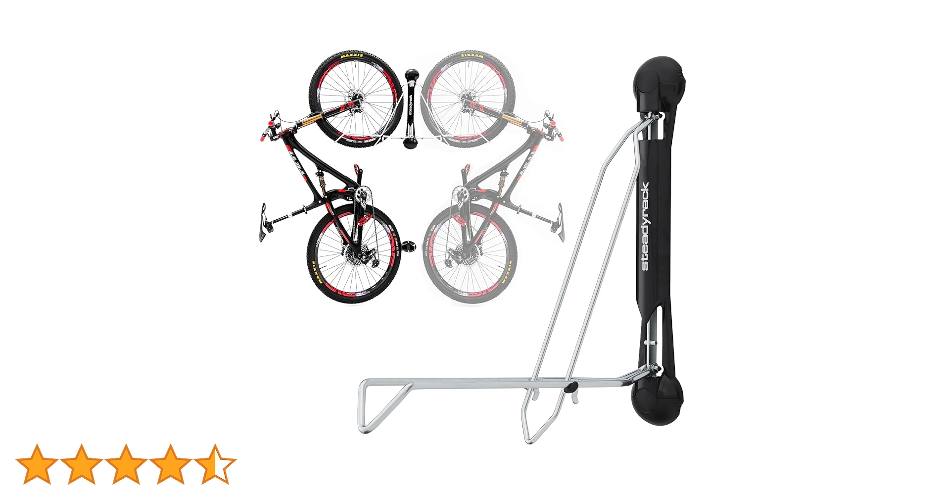 Steadyrack（ステディラック MTB 2.1-2.8 幅のタイヤ Steadyrack MOUNTAIN BIKE RACK, 2.1-2.8 TIRES | Bike Wall
